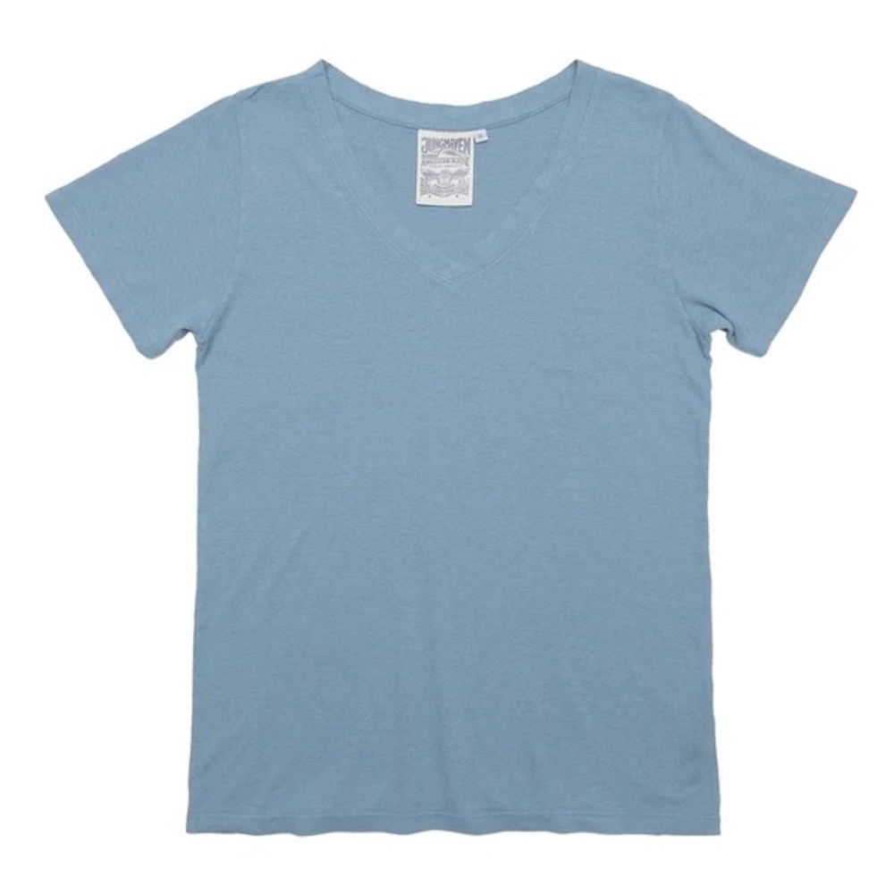 Jungmaven Paige V-neck / Coastal Blue / M